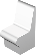Sitz mit Lehne, beheizbar 98,5x59 cm